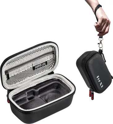 Produktbild von STARTRC Tragbare Sportkamera Aufbewahrungstasche Kleine Tragetasche Hartschalen-Schutzhuelle Stossfest Wasserdicht mit Handschlaufe Karabiner Kompatibel mit Insta360 X3
