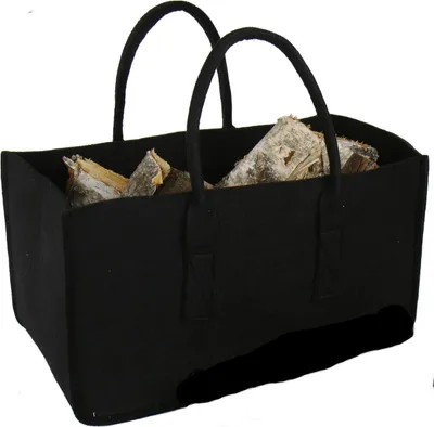 Produktbild von Filztasche Kaminholztasche schwarz