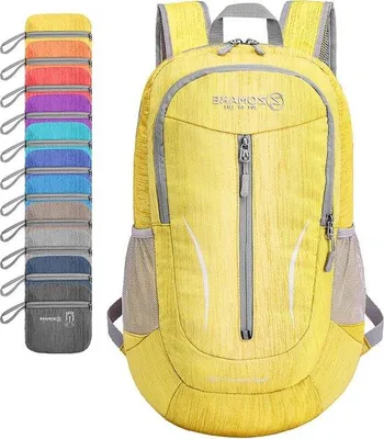 Produktbild von Famanu Rucksack 25L wasserabweisend - leichter faltbarer Rucksack für Outdoor-Aktivitäten