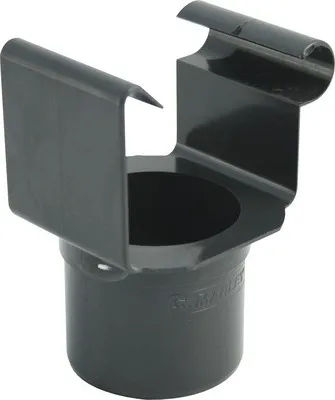 Produktbild von Marley Kastenrinnen Stutzen Kunststoff eckig NW Anthrazitgrau RAL 7016 70/53 mm