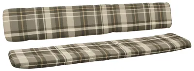 Ein Gartenmöbel.Zubehör_Sonstiges.Sitzkissen_Liegekissen im Maß 195 x 7 x 40 aus Baumwolle. Farbe Beige, Grau