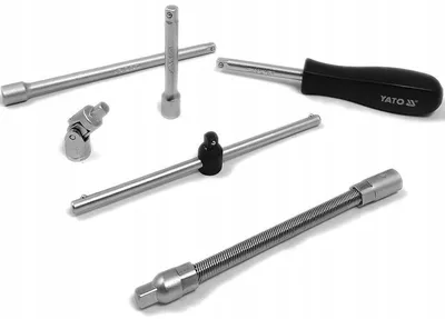 Produktbild von Yato 1/4 Zoll Verlängerungs-Set mit Kardangelenk, 6-teilig, CrV