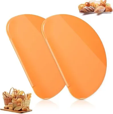 Produktbild von 2 Stks Kunststoffbogenplatten für Gebäck - Schneidemesser für Brotbacken, Kuchen, Fondant und Einfrieren