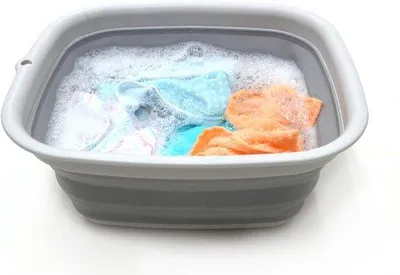 Image de Bol à riz - Plastique - 1 pièce - Gris - 9,45 L