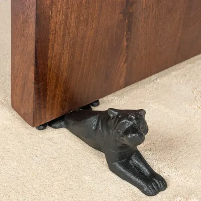 Produktbild von HOMESCAPES Türstopper liegender Hund Schwarz 699g