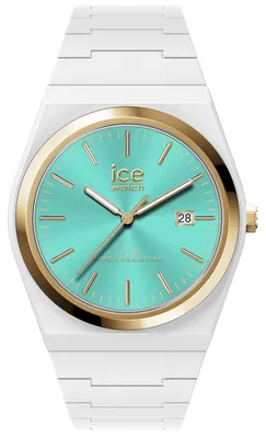 Image de Montre-bracelet pour homme Ice-Watch 025773 ICE Power, blanche et turquoise, 41 mm