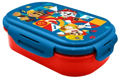Produktbild von Brotdose PAW PATROL mit Besteckset 2 Fächer