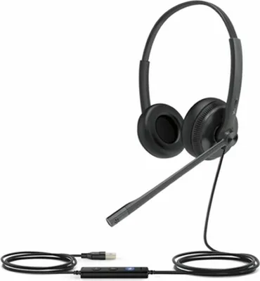 Produktbild von Yealink UH34 Dual Lite UH34 Lite Kopfhörer Verkabelt Kopfband Büro/Callcenter Schwarz