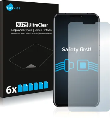 Produktbild von 6x Für ASUS ZenFone 5 ZE620KL Schutzfolie Savvies Displayschutz Display Schutz Folie Klar Transparent