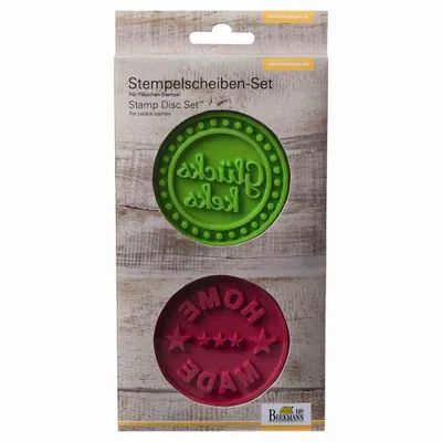 Produktbild von Birkmann Keksstempelscheiben Glückskeks & Homemade Ø7 cm Silikon