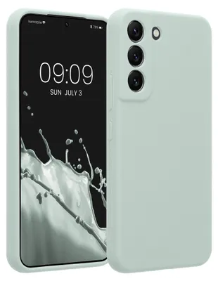 Produktbild von kwmobile Hülle kompatibel mit Samsung Galaxy S22 - Hülle Silikon gummiert - Handyhülle - Handy Case in Cool Mint