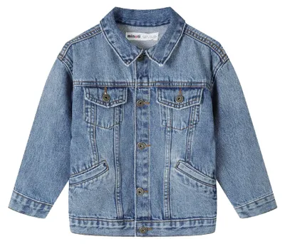 Immagine prodotto di Minoti - Giacca di jeans per ragazzi, abbottonata sul davanti MN455 (122) (blu)
