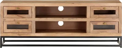 Immagine prodotto di Mobile Porta TV 110x30x40 cm in Legno Massello di Acacia
