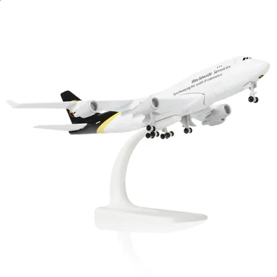 1/300 Boeing 747 Metall-Flugzeugmodell, 20 cm, UPS
