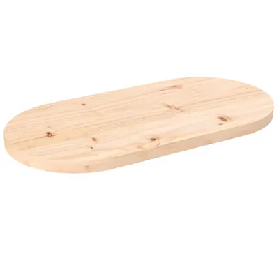 Produktbild von Tischplatte 60x30x2,5 cm Massivholz Kiefer Oval