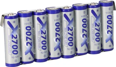 Produktbild von 8er Reihe Akkupack 9,6V 2700mAh F1x8 Zelle AA HR-3U LF Z-Form