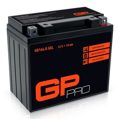 Immagine prodotto di Batteria al gel GP-PRO 12V 19Ah GB16L-B per moto, precaricata sigillata senza manutenzione simile a YB16L-B / CB16L-B / 51911