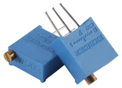 10x 3296W-503 Trimmerpotentiometer 50K Ohm blau