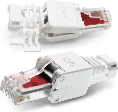 Produktbild von 1-20 Stück Netzwerkstecker CAT6 RJ45 Netzwerk Stecker Werkzeuglos CAT 7 6a 5 5eStückzahl:10 Stück