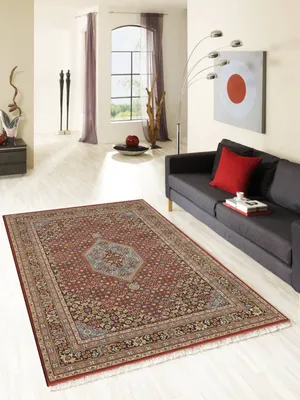 Produktbild von Teppich BENARAS BIDJAR | Farbe: Rot; Größe: 250 x 350 cm | strapazierfähig und leicht zu reinigen | Wohnzimmer | Schlafzimmer