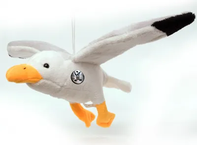 Produktbild von Möwe Kuscheltier Vogel Silbermöwe Mittelmeermöwe Heringsmöwe Plüschtier BADOS