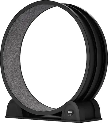 Image de Roue d'exercice pour chat - Tapis roulant pour chat - Diamètre 110 cm - Silencieux - Manuel, sans électricité - Plastique robuste - Pour l'entraînement en intérieur - Noir