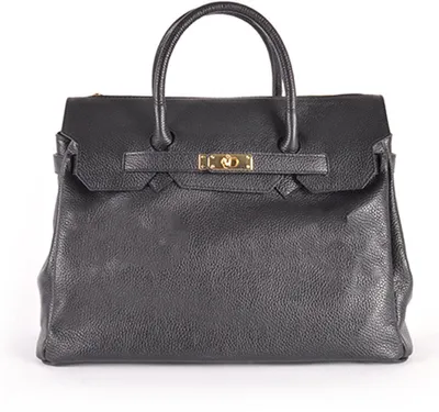 Immagine prodotto di Borsa a mano in pelle Giuliano, modello Alberta, da donna, prodotta in Italia, colore nero