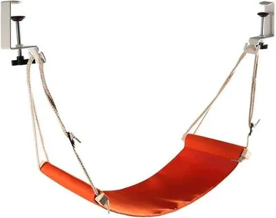 Immagine prodotto di Amaca da viaggio per l'aereo - Regolabile - Pieghevole - Realizzata con materiali resistenti.