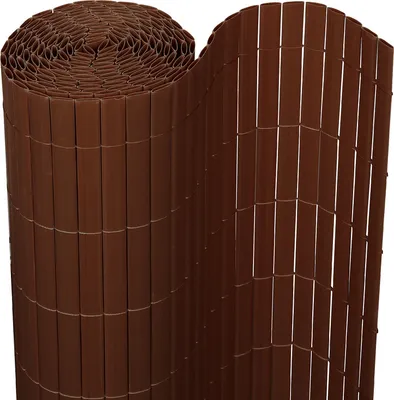 Produktbild von Yakimz Privacy Mat PVC Privacy Fence Brown Windbreak pro zahradní balkon a terasu 140x300cm