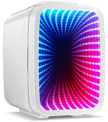 Mini Kühlschrank 4L, 6 Dosen, LED-Licht, Kühl-/Warmfunktion, leise