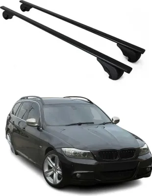 Produktbild von Dachträger Grundtäger für BMW 3er E91 Touring 2004-2012 75kg Metall Schwarz 2x