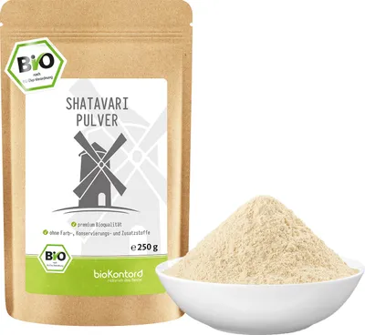 Produktbild von Shatavaripulver 250 g I indischer Spargel - 100% natürlich ohne Zusätze I Ayurveda I von bioKontor