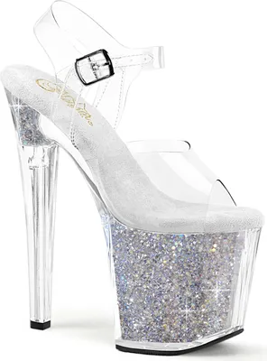 Produktbild von ENCHANT-708RSI Damen Sandale von Pleaser, Transparent EU 38, US 8