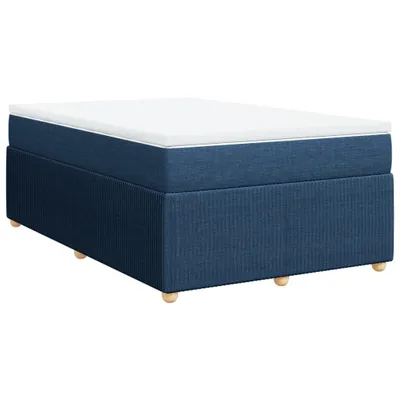Produktbild von Boxspringbett mit Matratze Blau 120x200 cm Stoff
