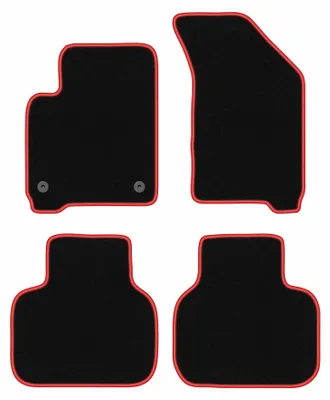 Immagine prodotto di Tappetini in moquette per Fiat Freemont 2011-2016 (crossover) – set 4 pezzi, nero/rosso, su misura – Wielganizator CARLUX