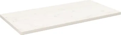 Produktbild von Tischplatte Weiß 100x50x2,5 cm Massivholz Kiefer Rechteckig
