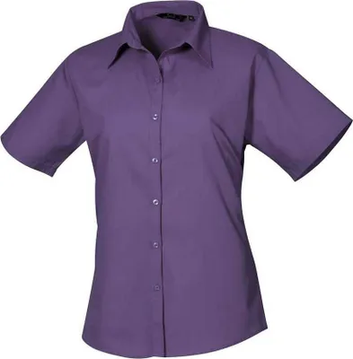 Produktbild von Premier - Bluse für Damen kurzärmlig PC5624 (56 DE) (Violett)