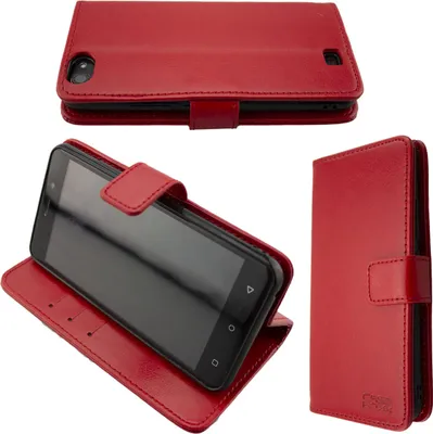 Obrázok produktu pre caseroxx puzdro na mobilný telefón kompatibilné s Swisstone SD510 / SD530  Wallet Case v cervená