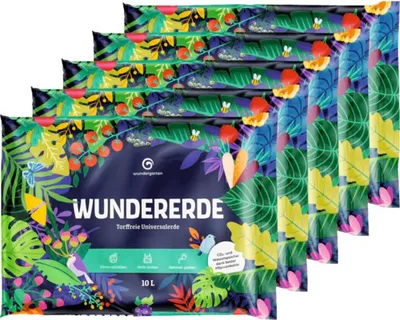 Produktbild von Wundererde 4x16 L torffreie Universalerde mit Pflanzenkohle
