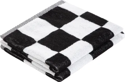 Produktbild von Handtuch Handtücher Badehandtuch Badetuch Duschtuch TAYLOR Baumwollhandtuch schwarz kariert 50x90 cm HOMLA