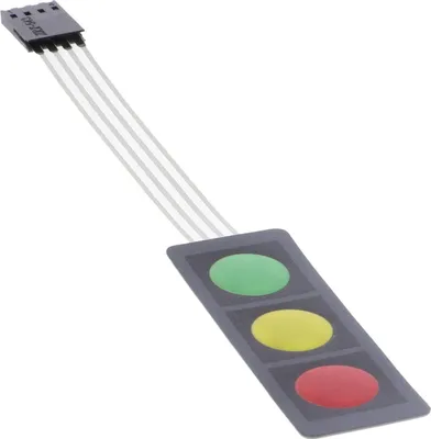 Produktbild von Tastenfeld "Ampel", mehrfarbig - verschiedene Versionen Anzahl Tasten: 3