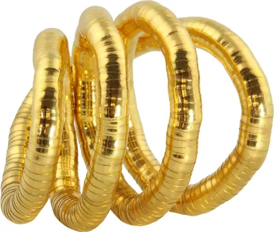 Produktbild von Biegsame Halskette Schlangenkette goldfarben dunkel 12mm Kette Armband