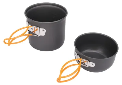 Obrázek produktu pro Sada kempingového nádobí Hliníkové kempingové hrnce Přenosný piknikový vařič Sada nádobí pro 1–2 osoby