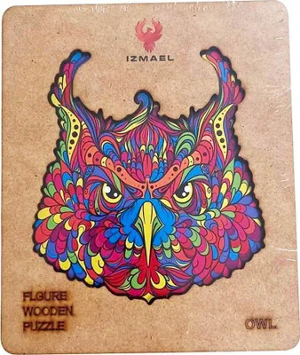 Image de Puzzle en bois Hibou - Créativité et Détente KP22553