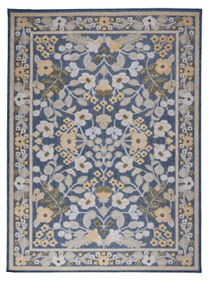 Produktbild von In - & Outdoorteppich - Bloom Oriental Blau