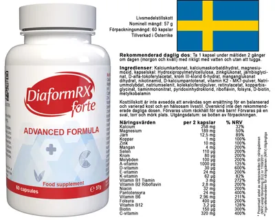 Produktbild von Diaform RX Forte - 120 Kapseln (2x 60 Kapseln), 2er Pack