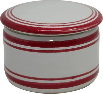 Productafbeelding van Famanu boterdoos, gekoeld - voor altijd verse en zachte boter - ongeveer 250 gram boter, rood