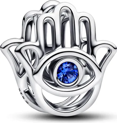 Immagine prodotto di PANDORA MOMENTS Charm Hamsa Hand blu argento 794062C00