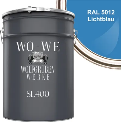 Produktbild von Schwimmbadfarbe Poolfarbe Schwimmbeckenfarbe SL400 Lichtblau RAL5012 - 2,5L