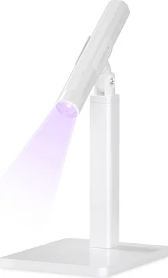 Produktbild von Handliche UV-Lampe für Nageldesign, 360° drehbarer Multifunktionsständer, Nagelspitzen-Aushärtungslampen-Set, wiederaufladbare, weiße , Maniküre-Sets